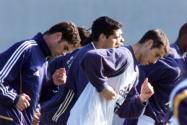 Iván Helguera en un entrenamiento con el Real MadridIgnacio Gil