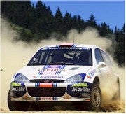 Carlos Sainz, con su Ford Focus
