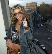 Anastacia, ayer, en Madrid. Javier Prieto