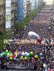 Aspecto de la manifestación
