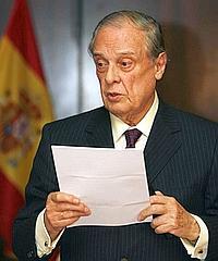 El ex jefe de la Casa del Rey, Sabino Fernández Campo, durante su homenaje. / EFE