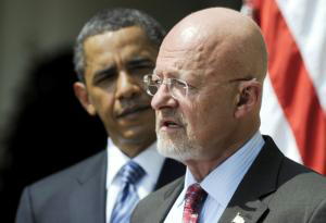 REUTERS Obama con James Clapper, ayer en el Rose Garden de la Casa Blanca