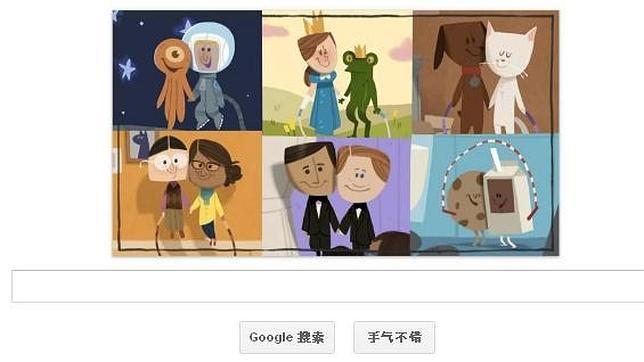 El amor homosexual del San Valentín de Google se cuela en países homófobos