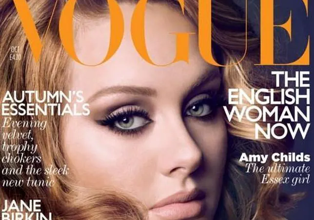La cantante Adele, una de las peores portadas de Vogue