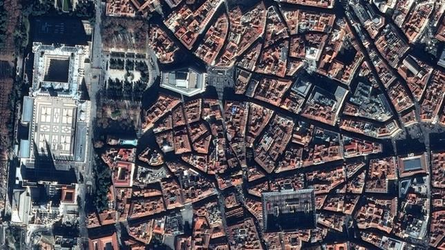 mapa satelite madrid Madrid, desde un satélite de observación