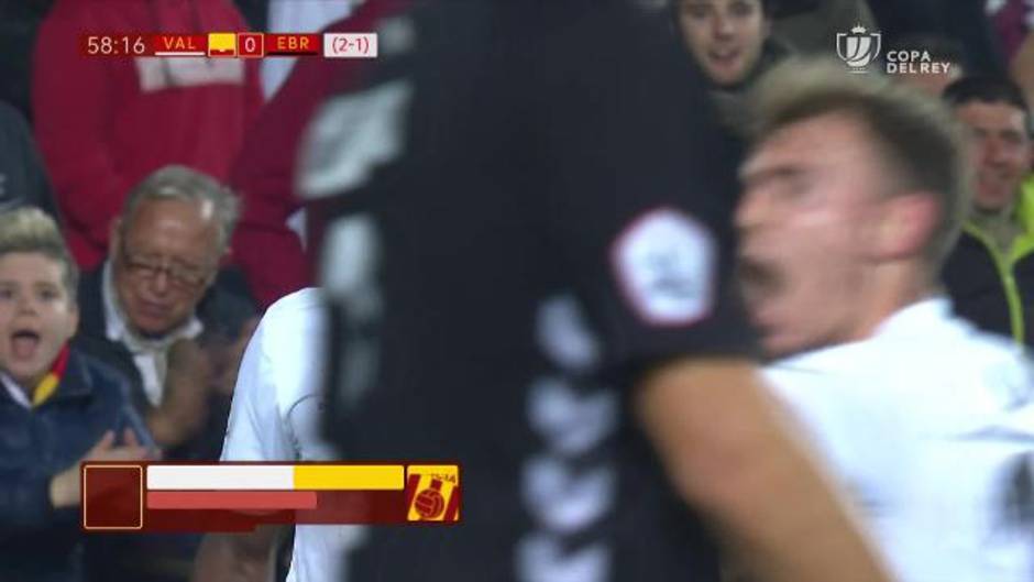 Copa del Rey: Resumen y gol del Valencia CF 1-0 CD Ebro