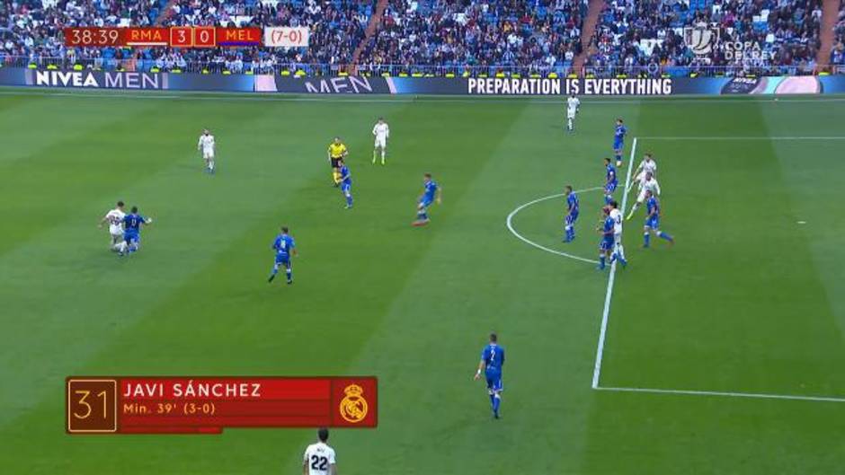 Copa del Rey: Resumen y goles del Real Madrid 6-1 Melilla