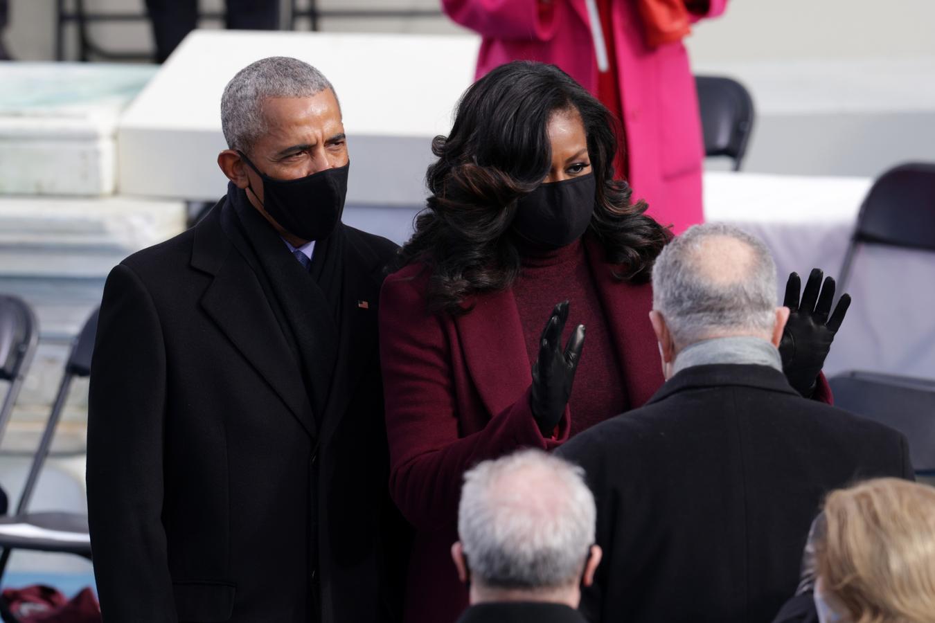 El matrimonio Obama ha acudido a la investidura