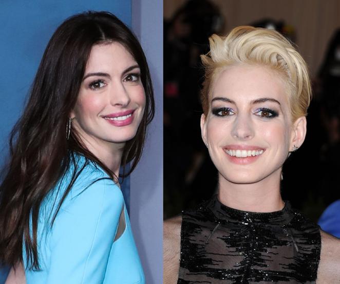 From brunettes to blondes: Anne Hathaway