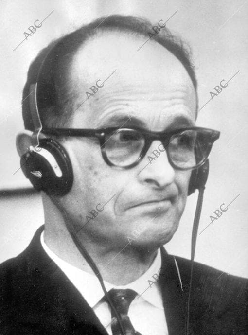 Retrato de Eichmann, durante el juicio