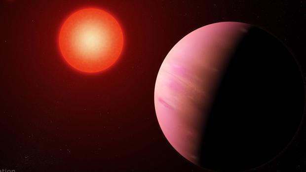 Ilustración del planeta recién descubierto llamado K2-288Bb