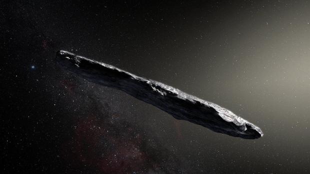 Recreación artÃstica del viajero interestelar bautizado como Oumuamua