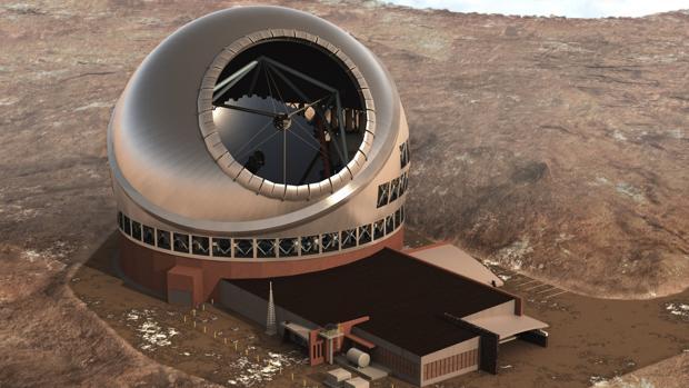 Simulación de cómo sería el TMT cuando esté finalizada su construcción