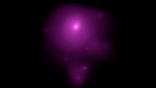 Imagen del Cúmulo galáctico Abell 85, en culo centro se encuentra la galaxia Holmberg 15A
