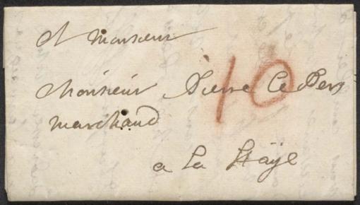 Contenido de la carta sin abrir de la colección Brienne