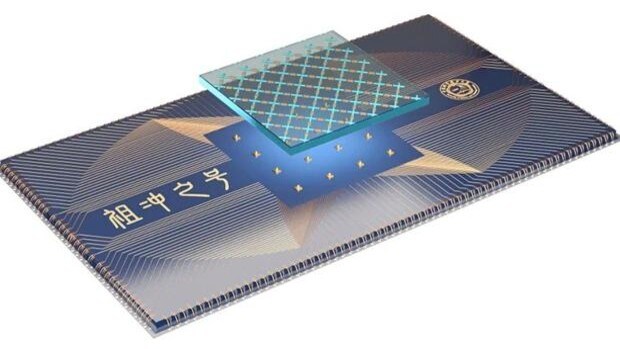 Esquema de diseño del procesador cuántico Zuchongzhi