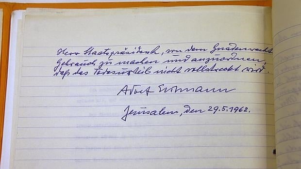 La carta manuscrita original fue puesta en conocimiento público durante un acto en la presidencia de Israel celebrado este miércoles