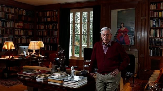 Mario Vargas Llosa, durante la entrevista en casa de Isabel Preysler