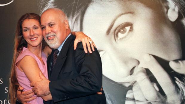 Céline Dion y René Angelil en Monreal en 1999