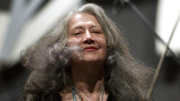 La pianista argentina Martha Argerich
