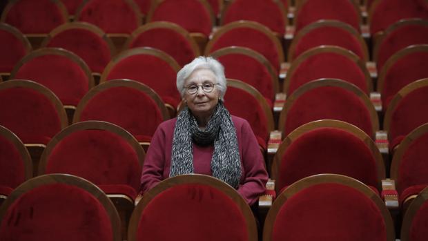 Josefina Molina, en la Academia de Bellas Artes