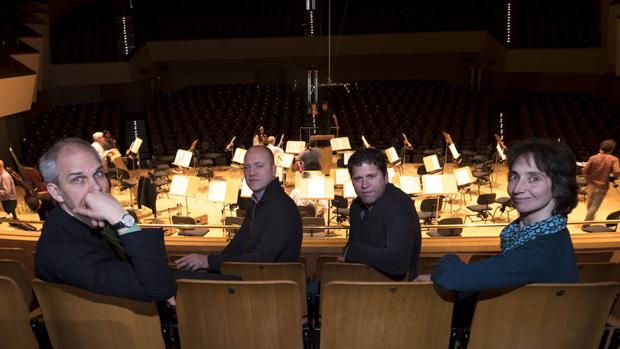 El Cuarteto Casals: Jonathan Brown, Arnau Tomàs, Abel Tomàs y Vera Martínez Mehnerc