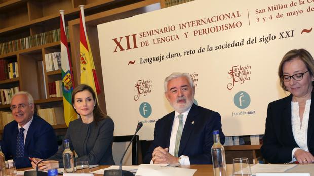 Doña Letizia presidió el acto inaugural del Seminario de Fundeu