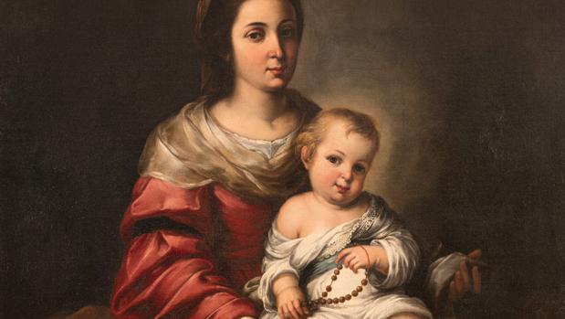 «Virgen del Rosario con el niño Jesús»