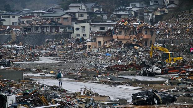 Onagawa, una de las ciudades arrasadas por el tsunami que barrió la costa nororiental de Japón en 2011