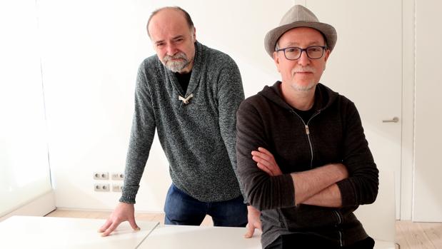 Antoni Guiral (a la izquierda) y Javier Olivares, en el Museo ABC