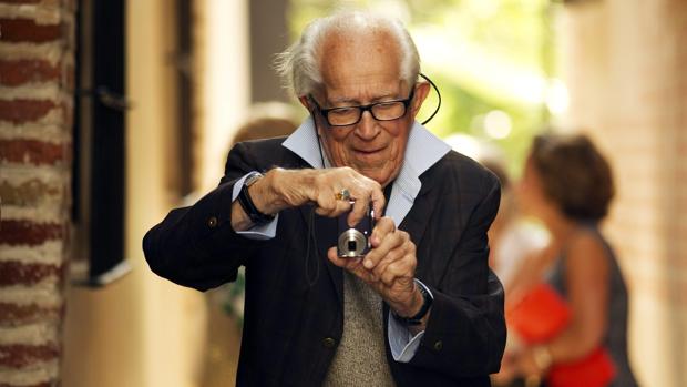 David Douglas Duncan, en una visita al Museo Picasso de Málaga