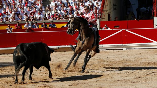 Pablo Hermoso de Mendoza, en un momento de su actuación