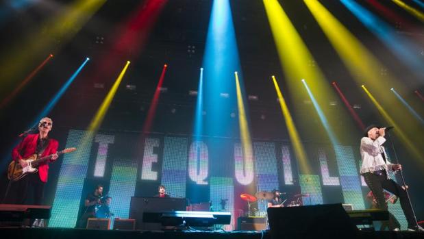 Tequila durante la actuación de anoche en el Wizink Center