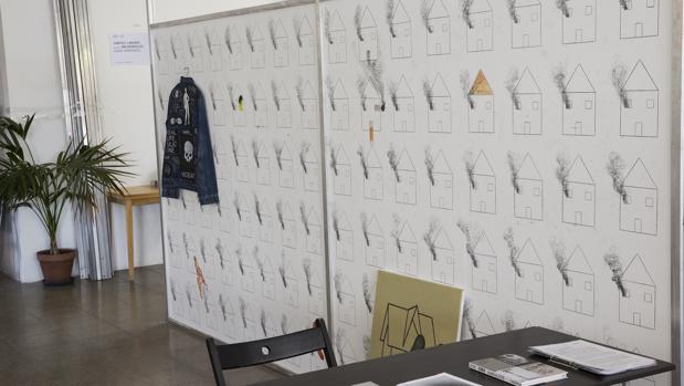 Detalle del falso estand de Samuel Labadie, Jan Monclús y David Armengol en AF.FAIR
