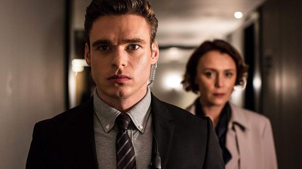 Keeley Hawes y Richard Madden en «Bodyguard»