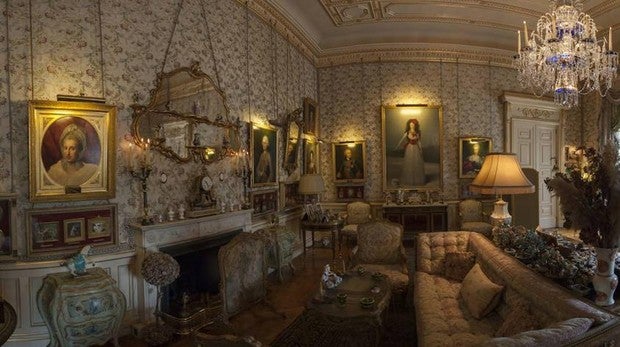 Vista del salón Goya en el Palacio de Liria en Madrid