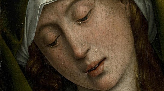 Detalle del «Descendimiento de la cruz», de Rogier van der Weyden