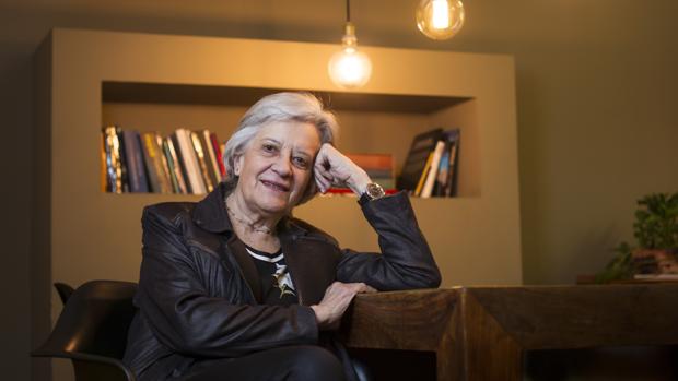 Victoria Camps, fotografiada en Madrid, poco después de su charla con ABC