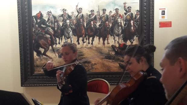 Concierto inaugural de la exposición ante «La degollá», de Augusto Ferrer-Dalmau