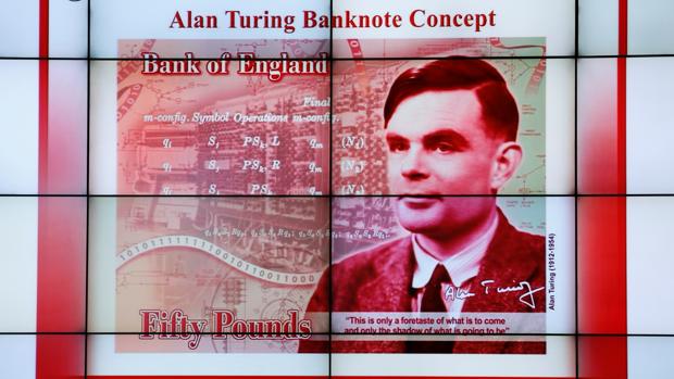El nuevo billete de 50 libras esterlinas, con el rostro del matemático Alan Turing