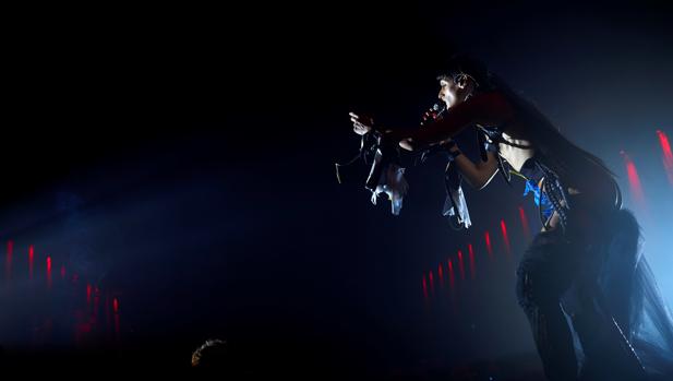 Arca, durante su actuación de anoche en el Sónar
