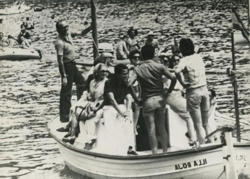 Adolfo Suárez, presidente del Gobierno, visitó Bagur en 1977