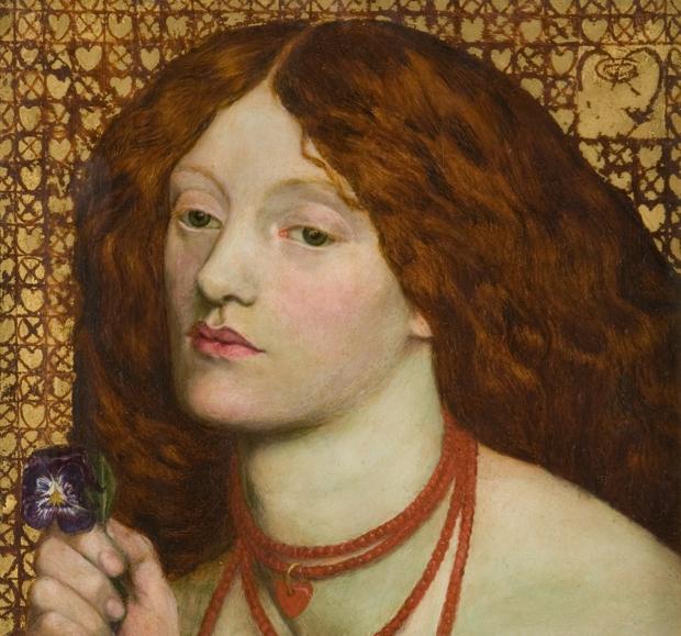 Elizabeth Siddall, pintada por Dante Gabriel Rossetti en «Regina Cordium» (1860)