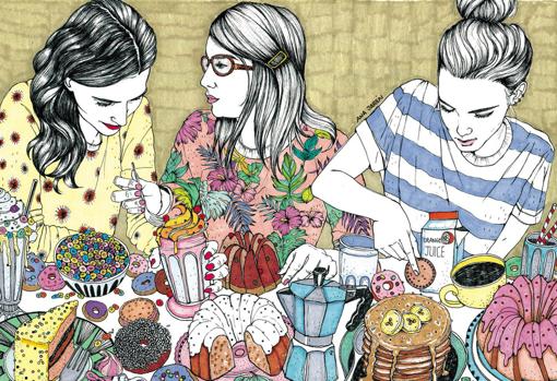 Detalle de una de las ilustraciones de la autora