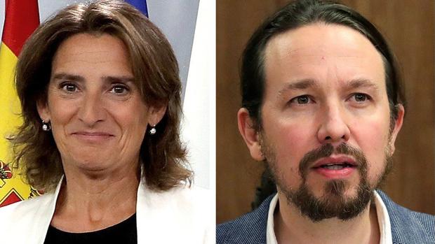 Teresa Ribera y Pablo Iglesias