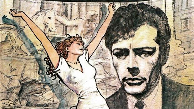 Litografía homenaje a La Dolce Vita (s.f.). de Milo Manara