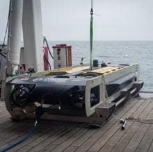 Uno de los minisubmarinos utilizados en la búsqueda del Endurance