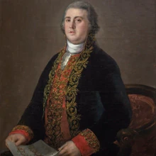 'Portrait of Juan López de Robredo, embroiderer of Carlos IV', by Goya