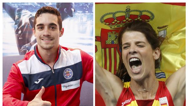 Javier Fernández y Ruth Beitia