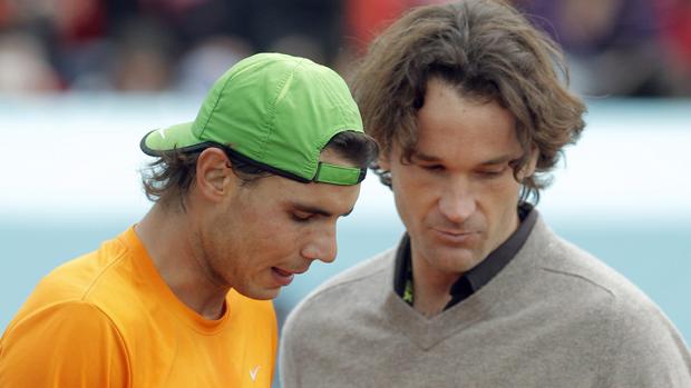 Rafa Nadal y Carlos Moya